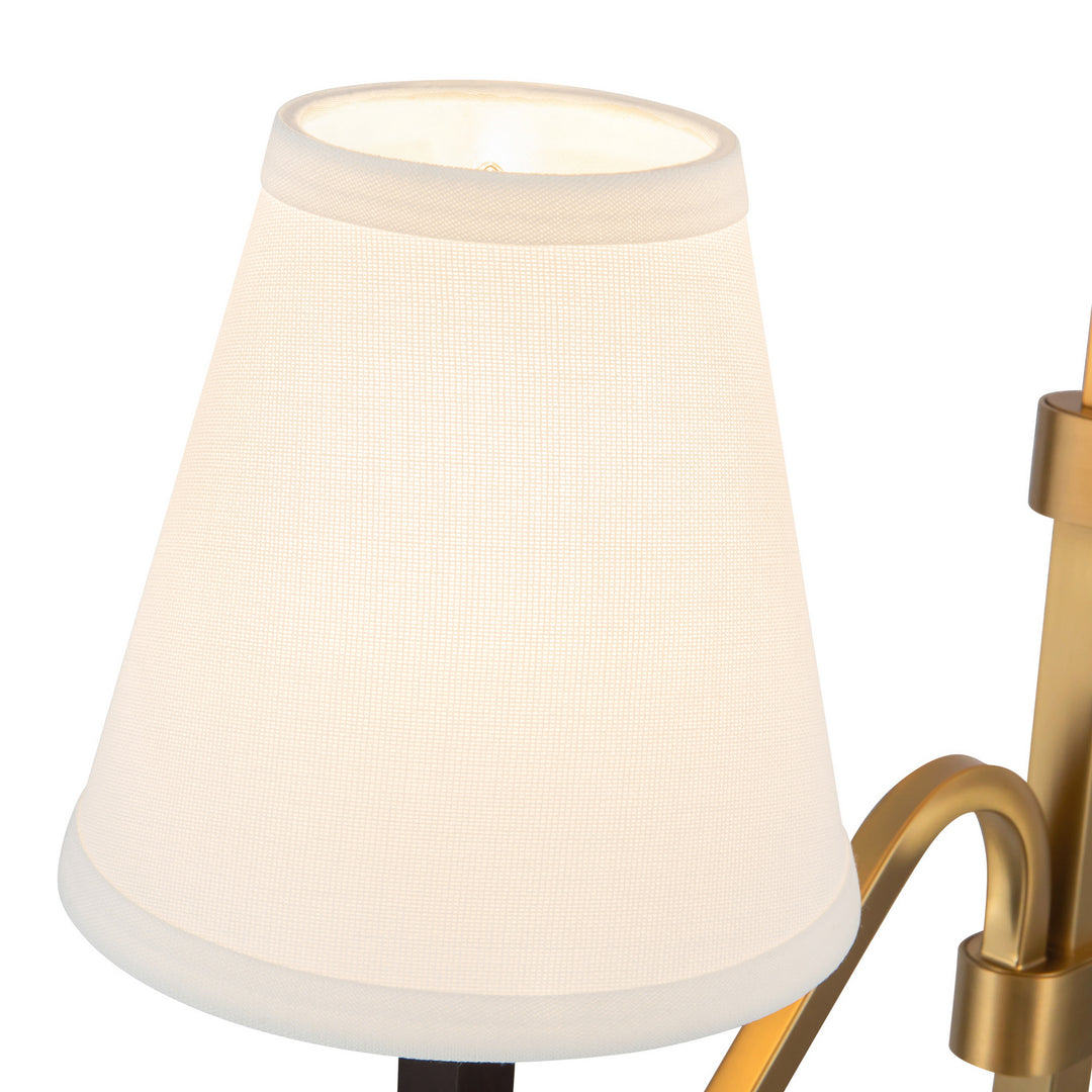 Alora Canada - FL445368BGWL - Three Light Floor Lamp - Sloan - Brushed Gold/White Linen