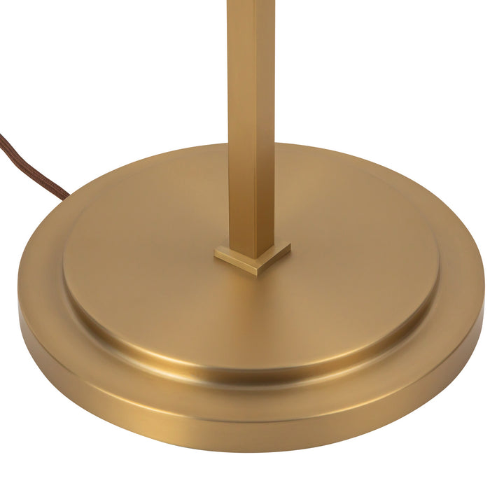 Alora Canada - FL445368BGWL - Three Light Floor Lamp - Sloan - Brushed Gold/White Linen