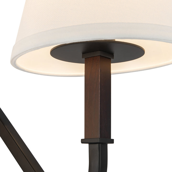 Alora Canada - FL445368MBWL - Three Light Floor Lamp - Sloan - Matte Black/White Linen
