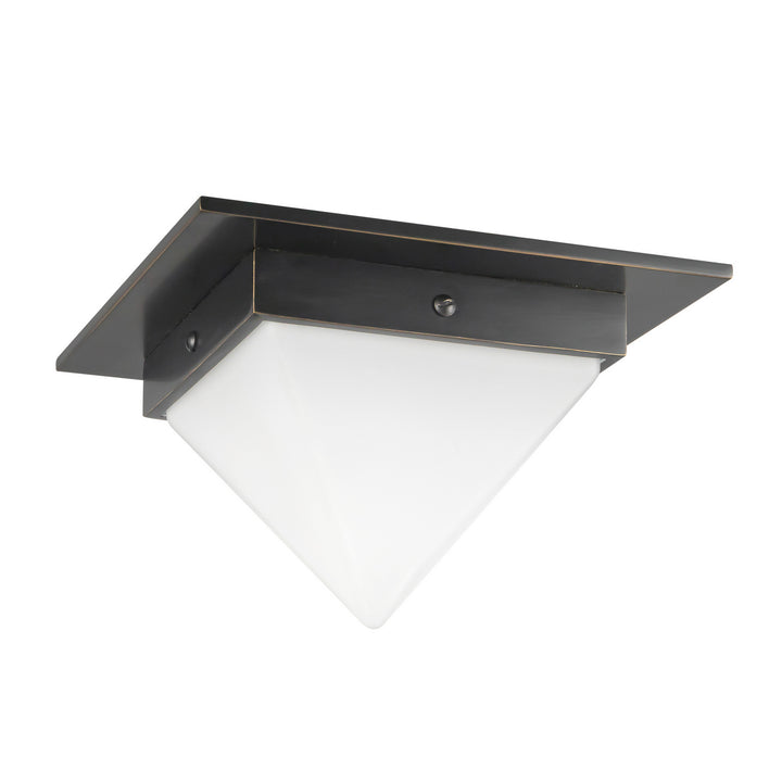 Alora Canada - FM345084UBOP - One Light Flush Mount - Mineral - Urban Bronze/Matte Opal Glass