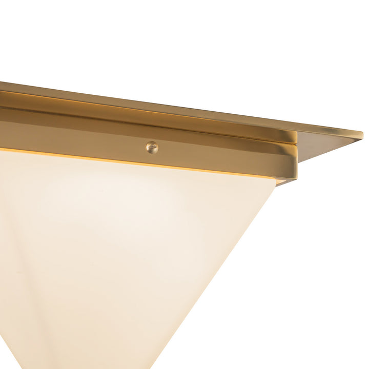 Alora Canada - FM345119PTBOP - One Light Flush Mount - Mineral - Patina Brass/Opal Glass