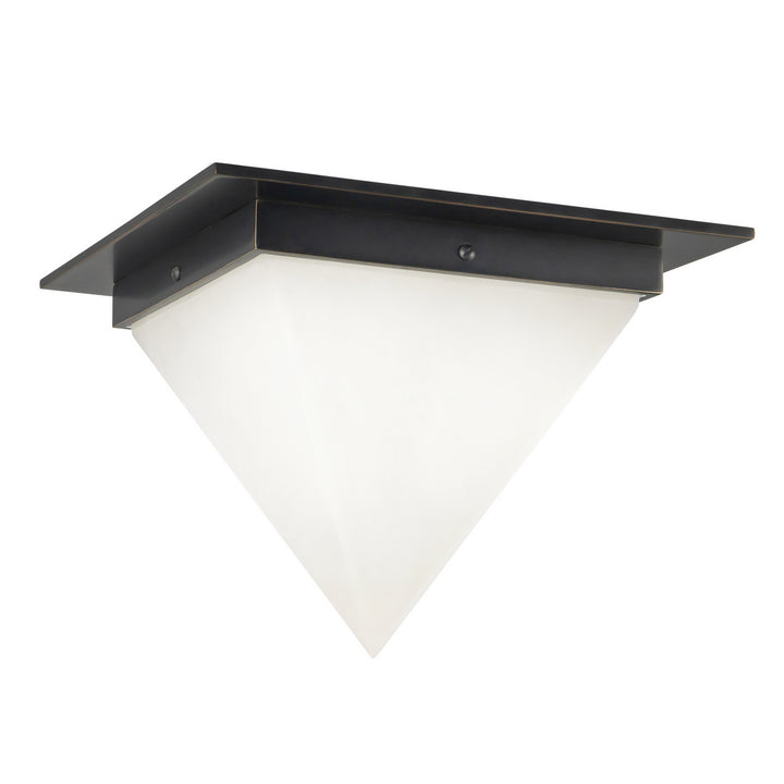Alora Canada - FM345119UBAR - One Light Flush Mount - Mineral - Urban Bronze/Alabaster