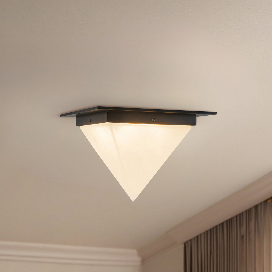 Alora Canada - FM345119UBAR - One Light Flush Mount - Mineral - Urban Bronze/Alabaster