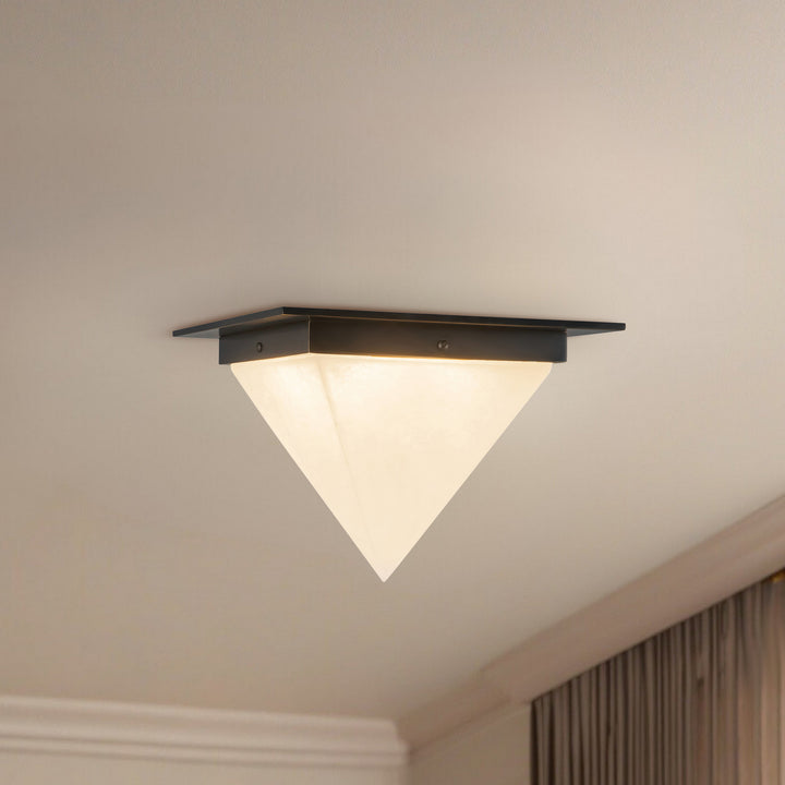Alora Canada - FM345119UBAR - One Light Flush Mount - Mineral - Urban Bronze/Alabaster