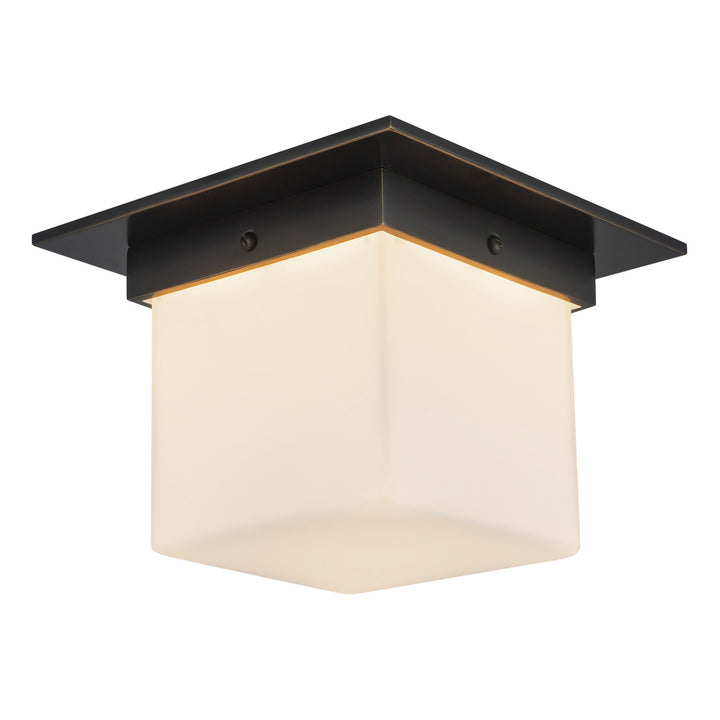 Alora Canada - FM356085UBOP - One Light Flush Mount - Mineral - Urban Bronze/Matte Opal Glass