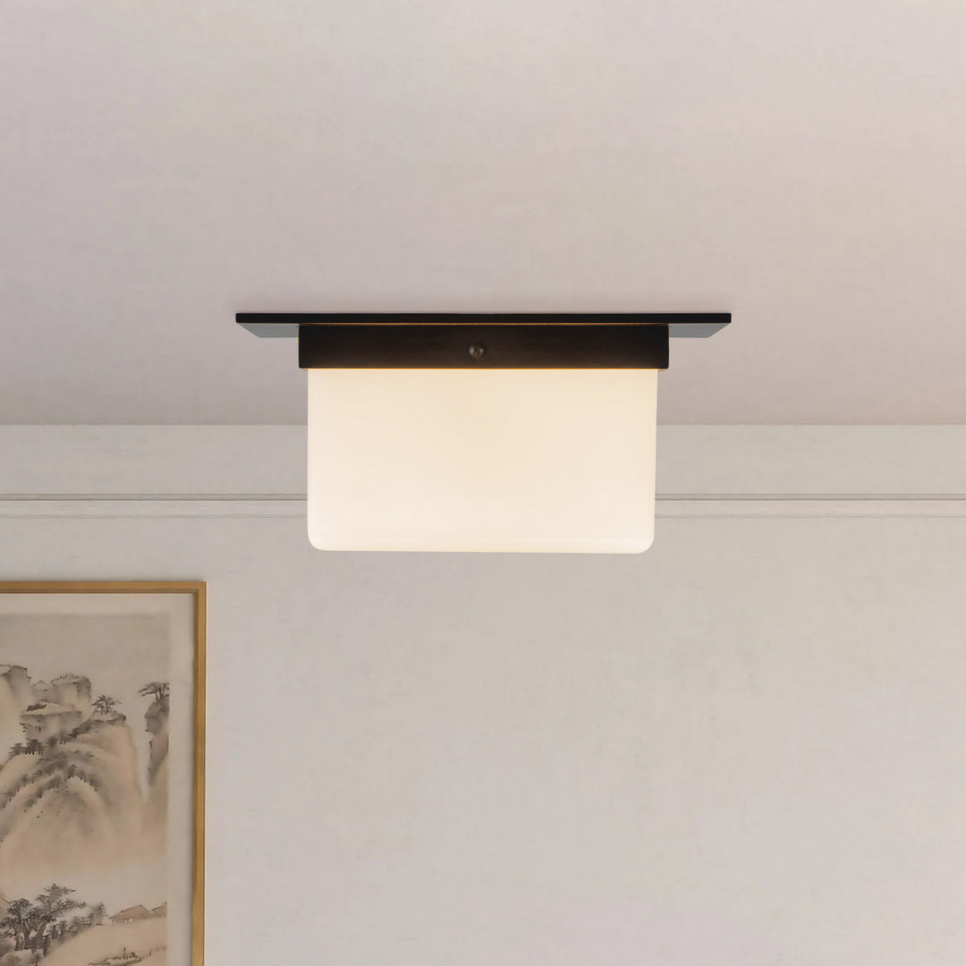 Alora Canada - FM356115UBOP - Two Light Flush Mount - Mineral - Urban Bronze/Matte Opal Glass