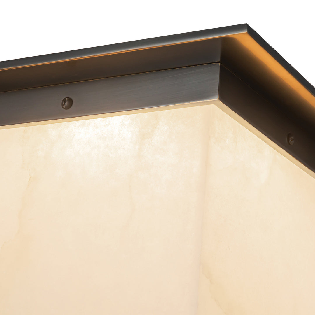 Alora Canada - FM356118UBAR - One Light Flush Mount - Mineral - Urban Bronze/Alabaster