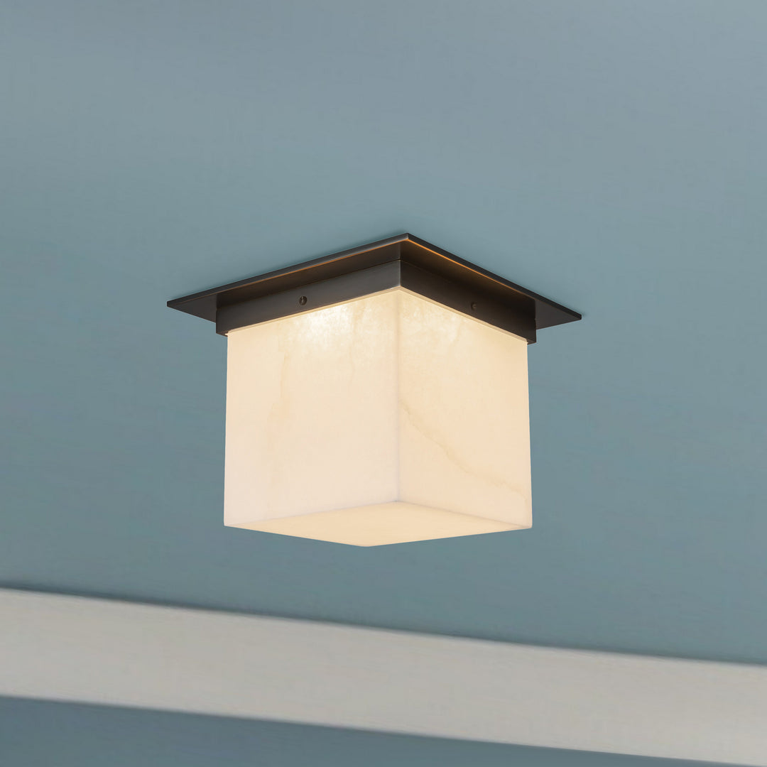 Alora Canada - FM356118UBAR - One Light Flush Mount - Mineral - Urban Bronze/Alabaster