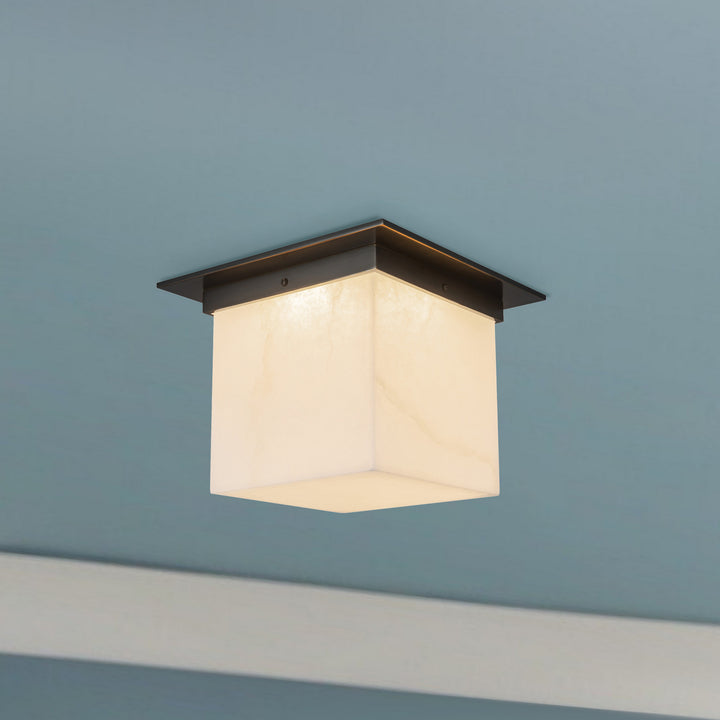 Alora Canada - FM356118UBAR - One Light Flush Mount - Mineral - Urban Bronze/Alabaster