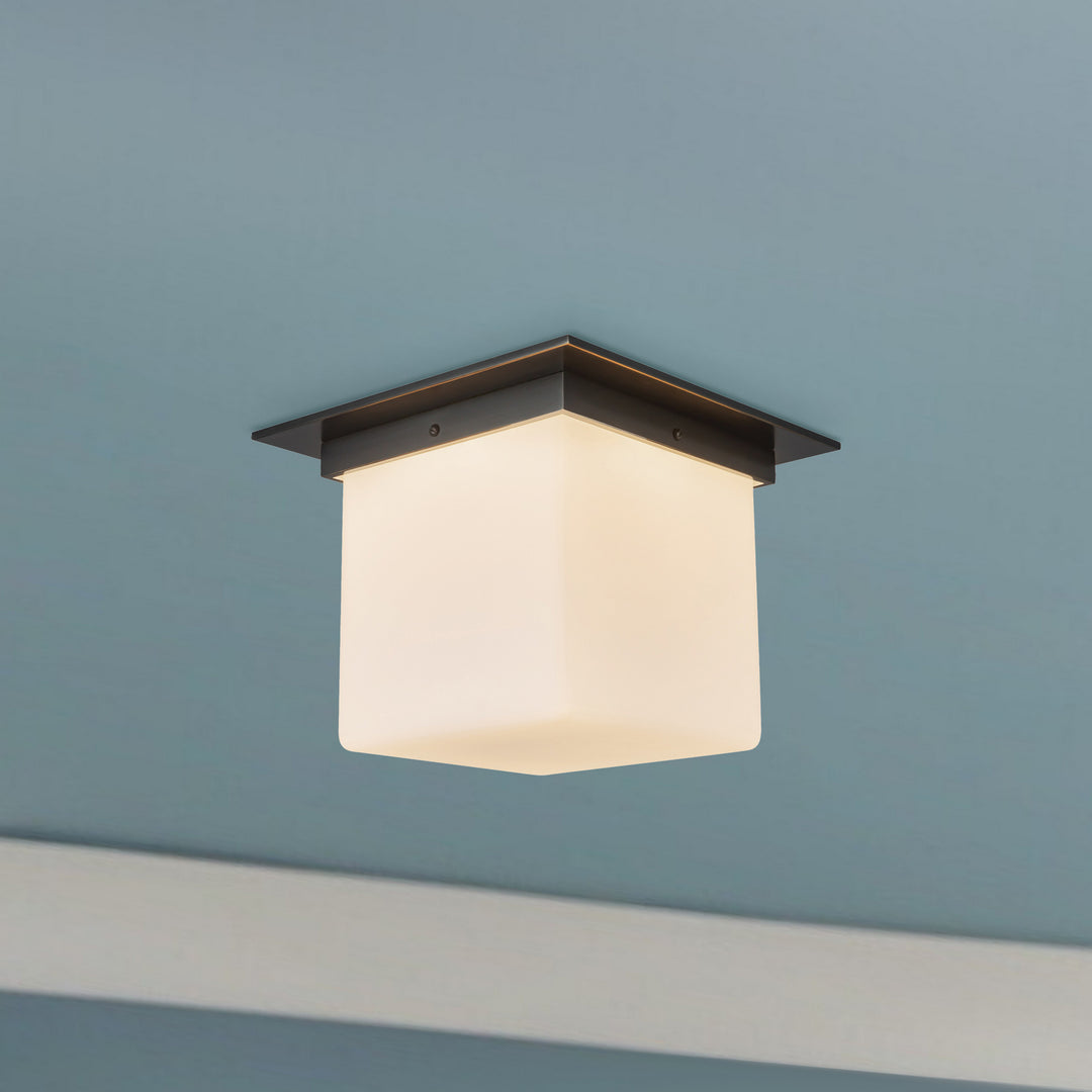 Alora Canada - FM356118UBOP - One Light Flush Mount - Mineral - Urban Bronze/Matte Opal Glass