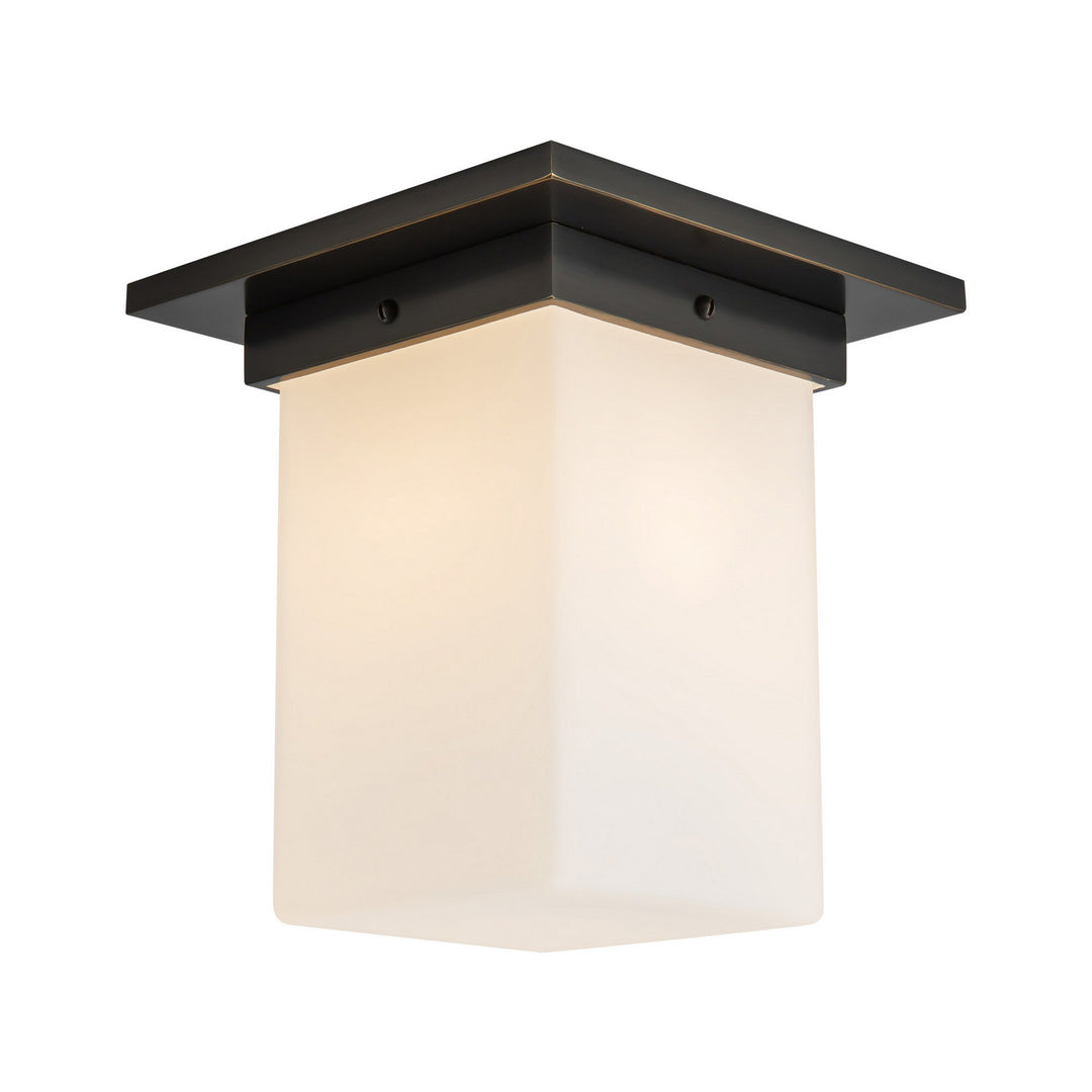 Alora Canada - FM356808UBOP - One Light Flush Mount - Mineral - Urban Bronze/Matte Opal Glass