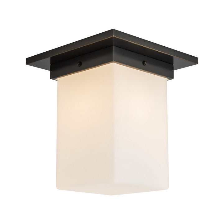 Alora Canada - FM356808UBOP - One Light Flush Mount - Mineral - Urban Bronze/Matte Opal Glass