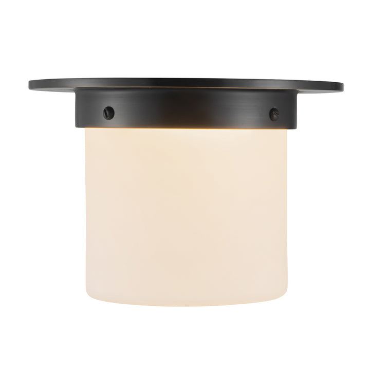Alora Canada - FM360085UBOP - One Light Flush Mount - Mineral - Urban Bronze/Matte Opal Glass