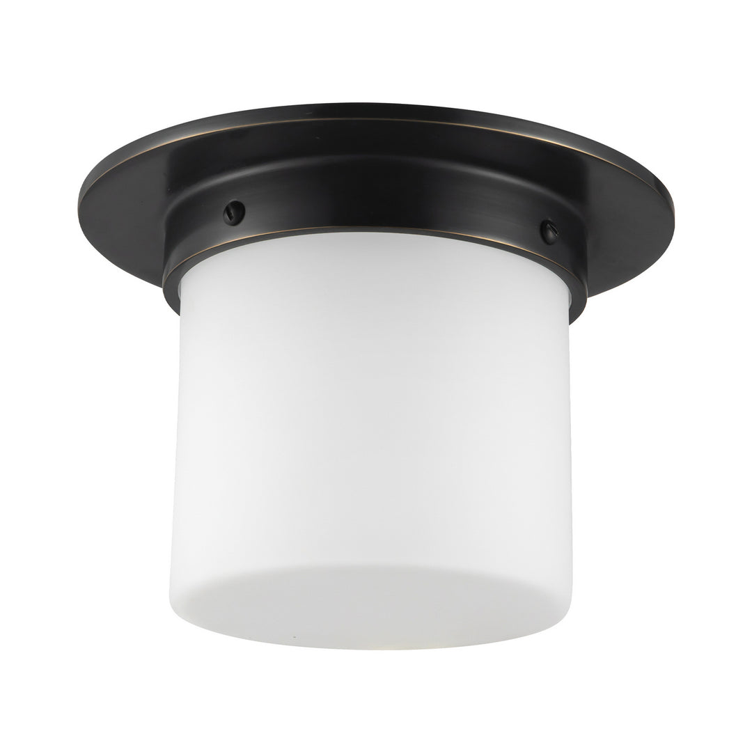 Alora Canada - FM360085UBOP - One Light Flush Mount - Mineral - Urban Bronze/Matte Opal Glass