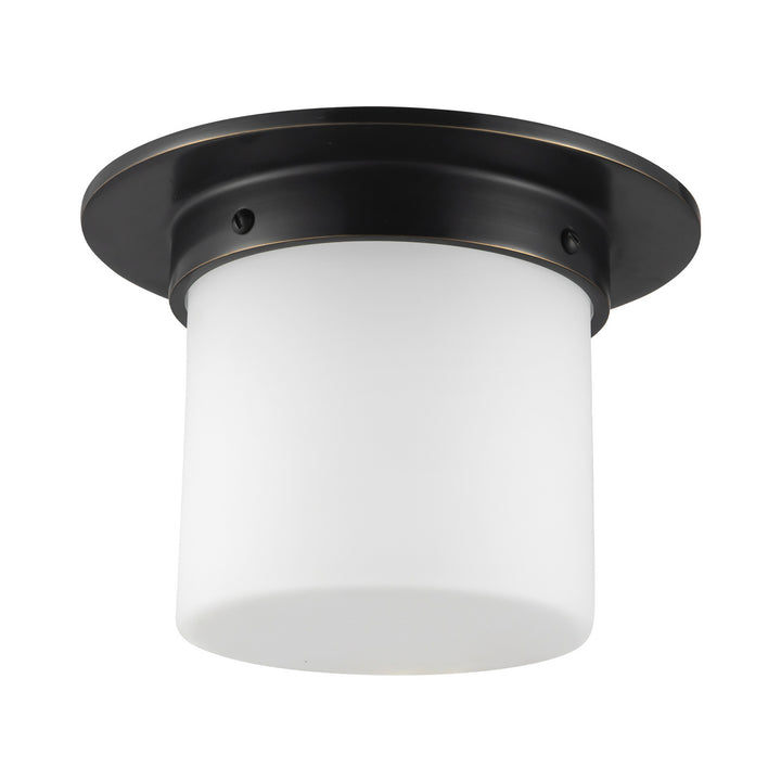 Alora Canada - FM360085UBOP - One Light Flush Mount - Mineral - Urban Bronze/Matte Opal Glass
