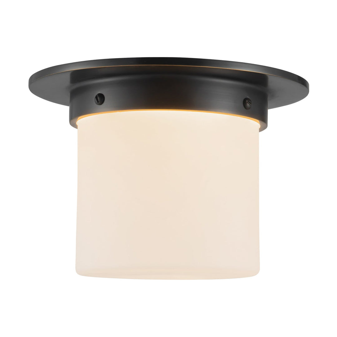 Alora Canada - FM360085UBOP - One Light Flush Mount - Mineral - Urban Bronze/Matte Opal Glass