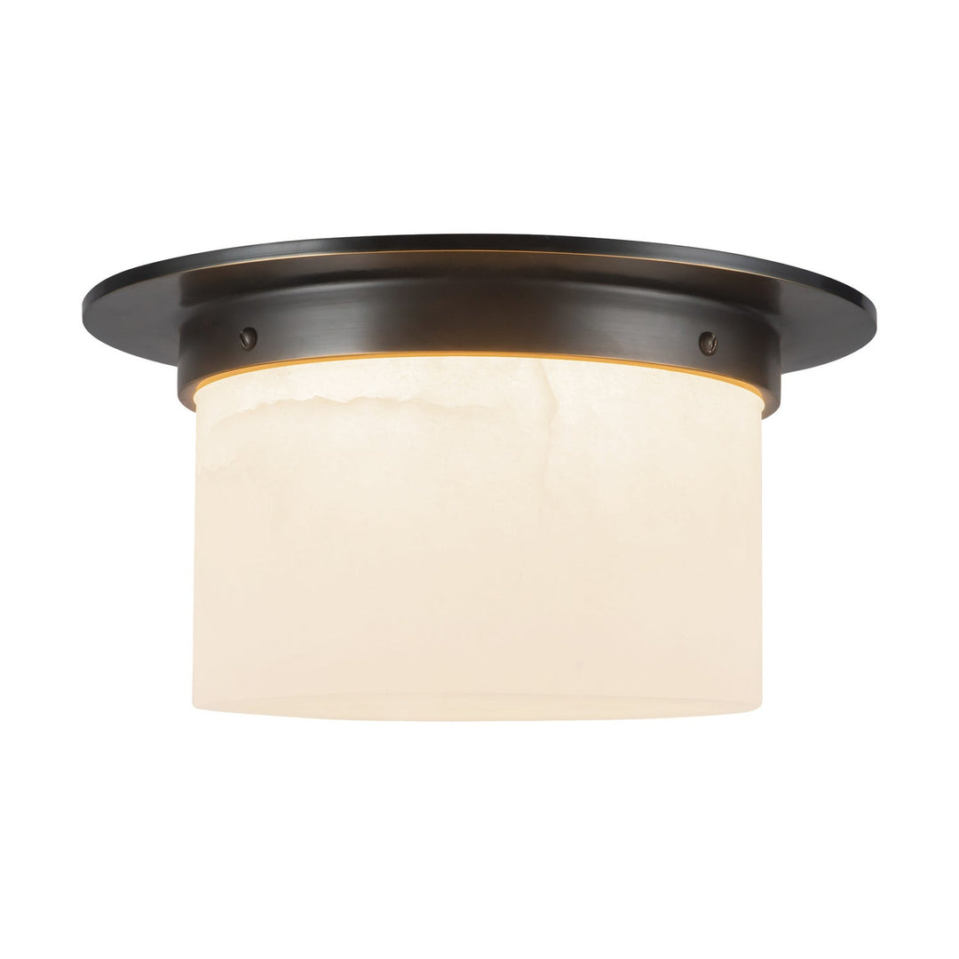 Alora Canada - FM360115UBAR - Two Light Flush Mount - Mineral - Urban Bronze/Alabaster