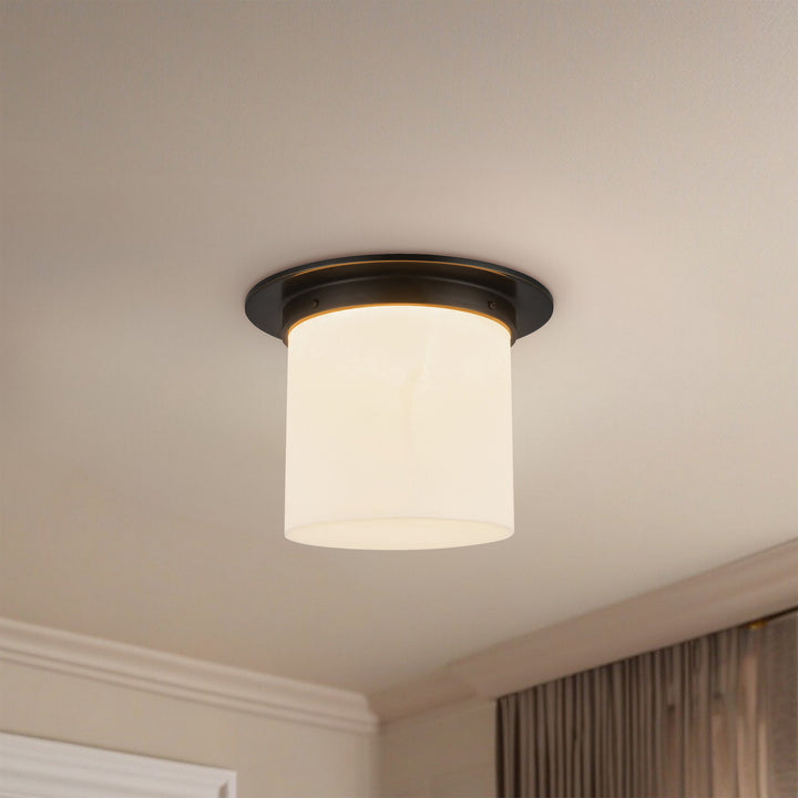 Alora Canada - FM360118UBAR - One Light Flush Mount - Mineral - Urban Bronze/Alabaster