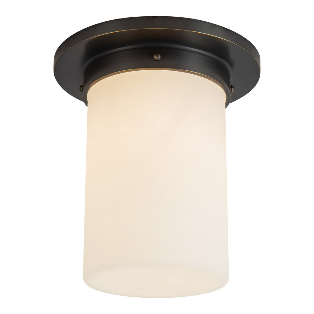 Alora Canada - FM360808UBOP - One Light Flush Mount - Mineral - Urban Bronze/Matte Opal Glass