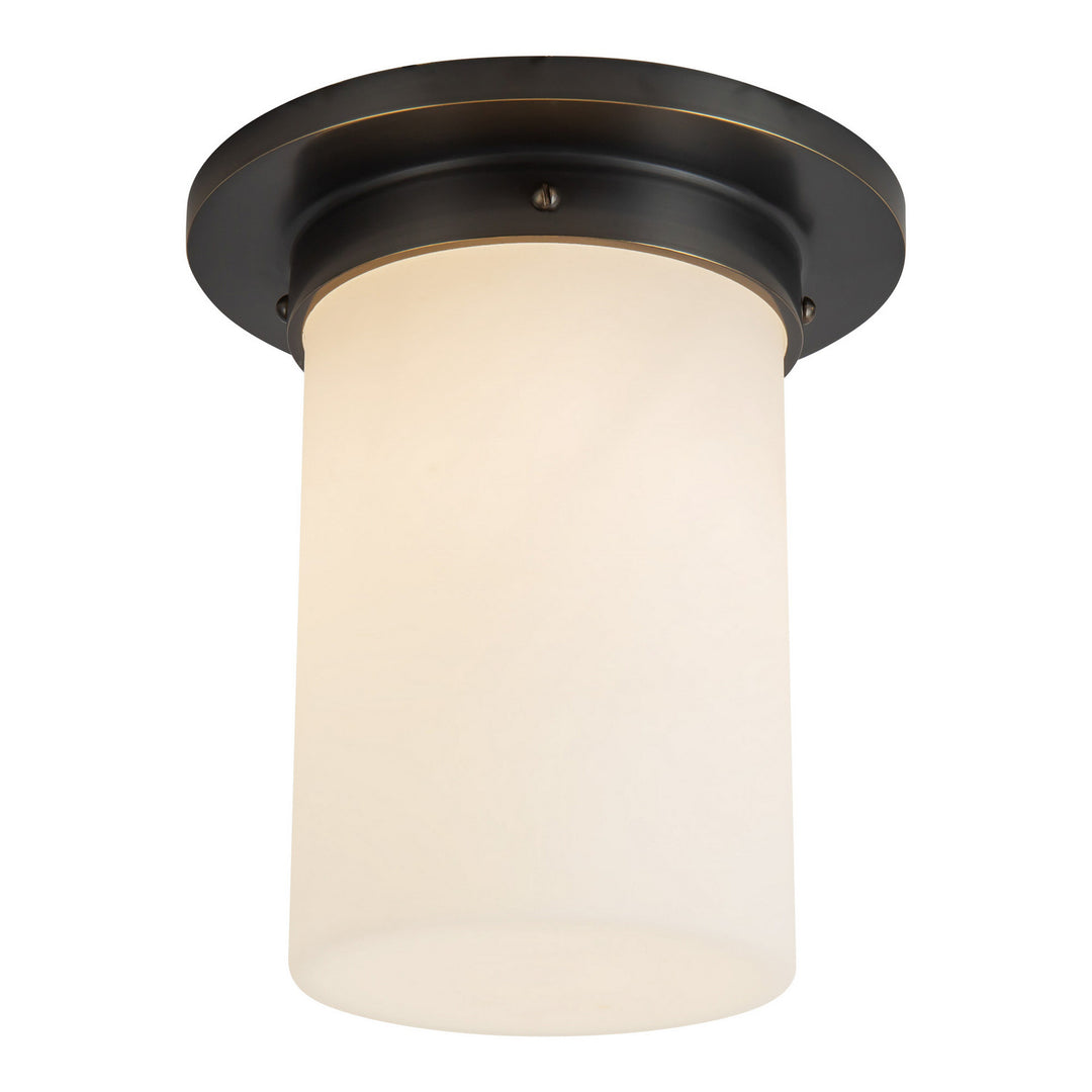 Alora Canada - FM360808UBOP - One Light Flush Mount - Mineral - Urban Bronze/Matte Opal Glass