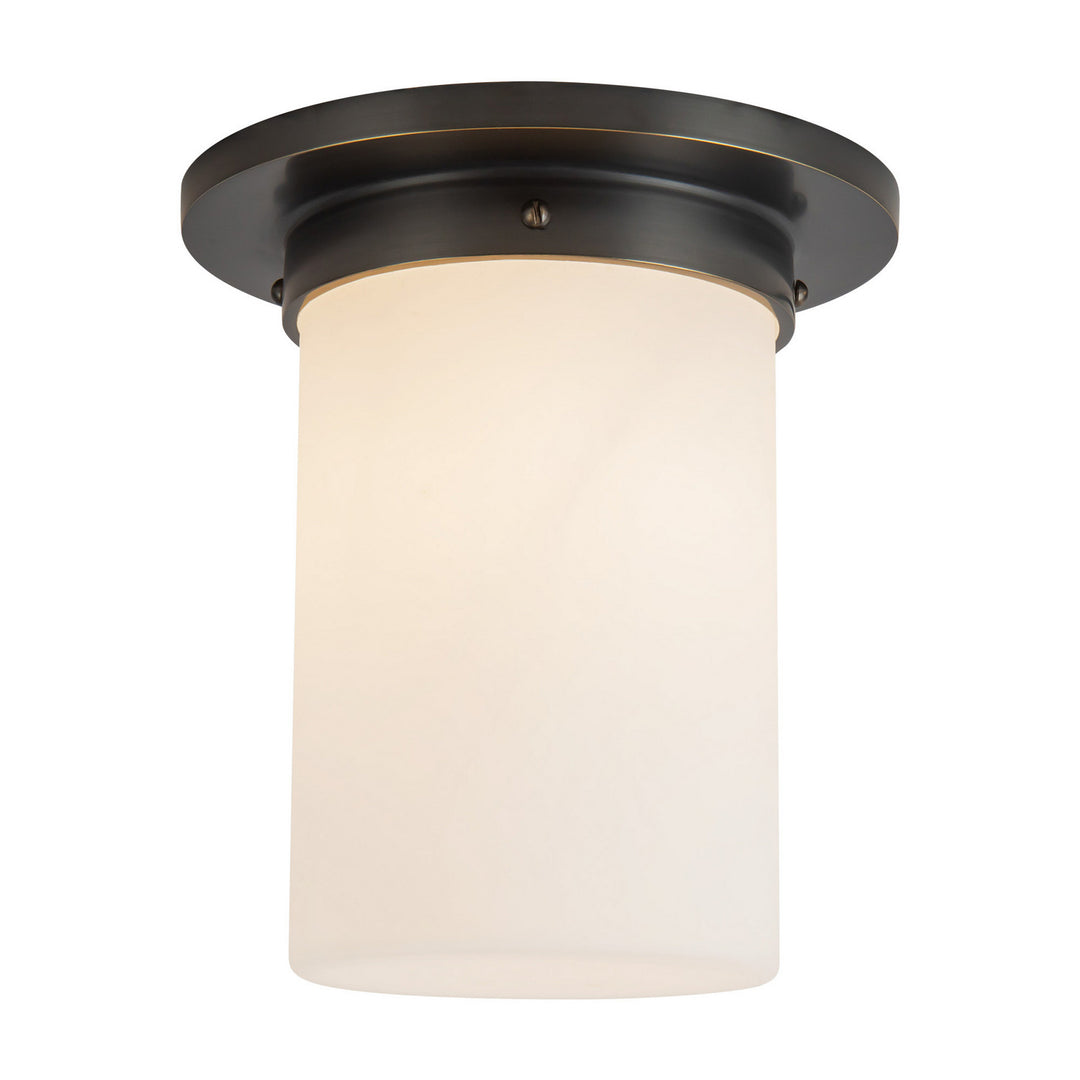 Alora Canada - FM360808UBOP - One Light Flush Mount - Mineral - Urban Bronze/Matte Opal Glass