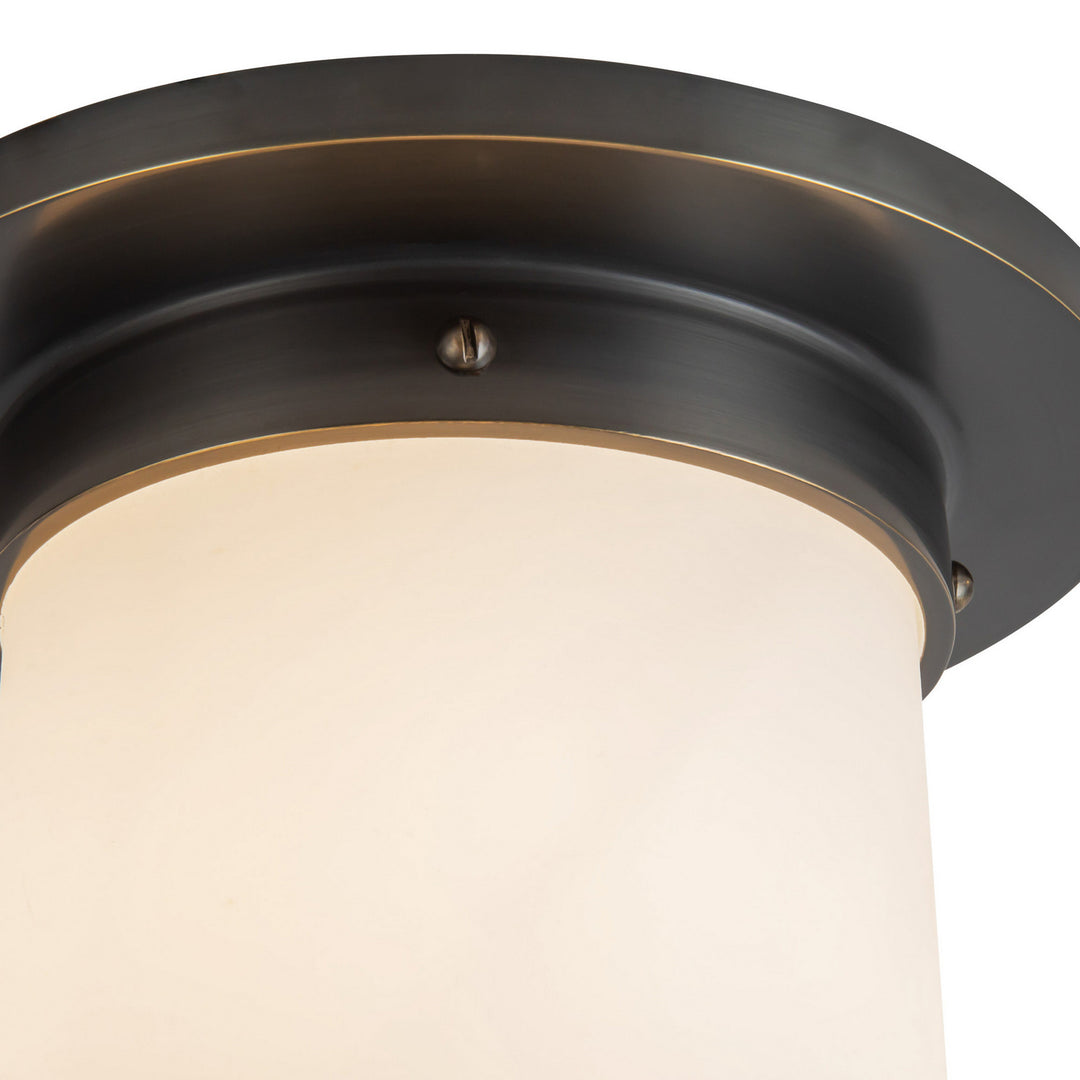 Alora Canada - FM360808UBOP - One Light Flush Mount - Mineral - Urban Bronze/Matte Opal Glass