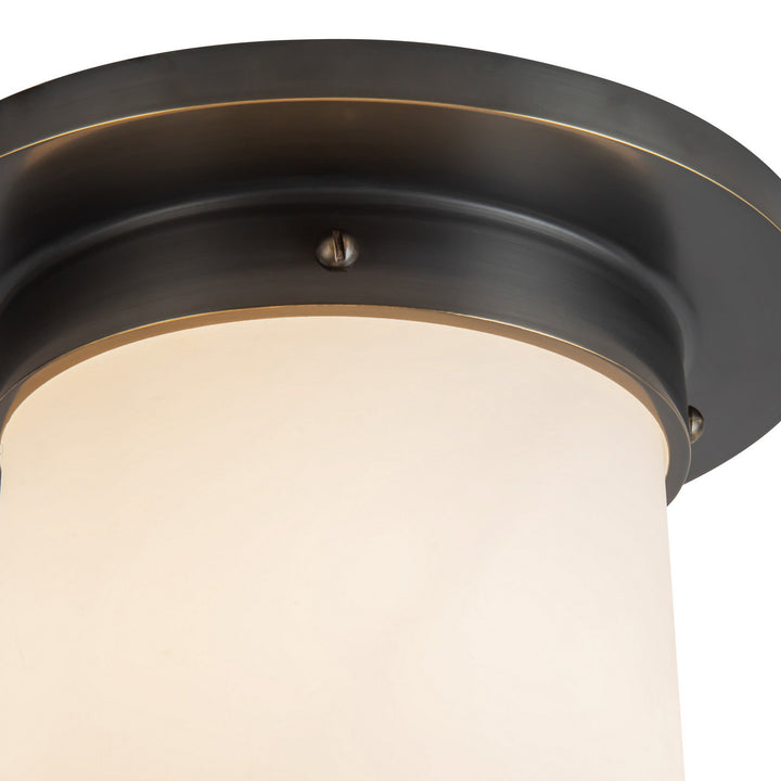 Alora Canada - FM360808UBOP - One Light Flush Mount - Mineral - Urban Bronze/Matte Opal Glass