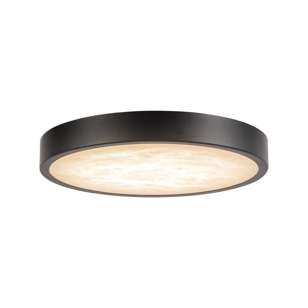 Alora Canada - FM653007MBAR - LED Flush Mount - Evelyn - Matte Black/Alabaster