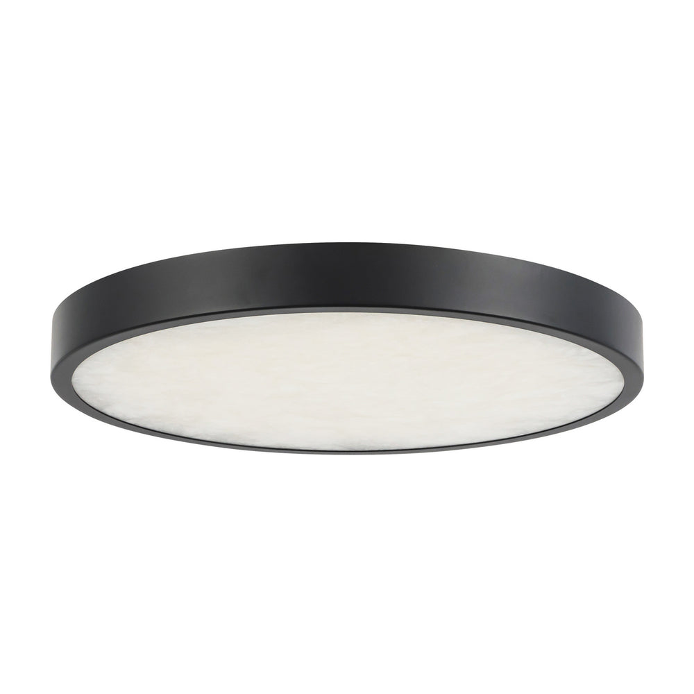 Alora Canada - FM653009MBAR - LED Flush Mount - Evelyn - Matte Black/Alabaster