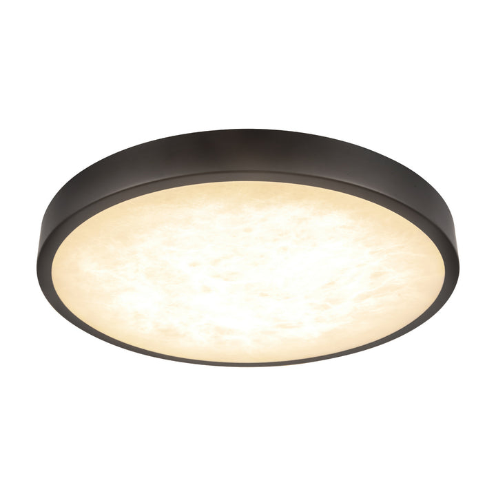 Alora Canada - FM653009MBAR - LED Flush Mount - Evelyn - Matte Black/Alabaster