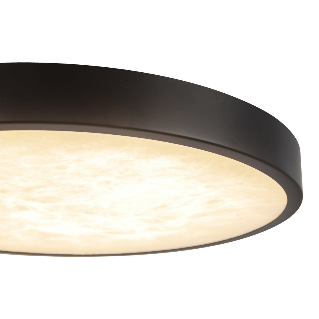 Alora Canada - FM653009MBAR - LED Flush Mount - Evelyn - Matte Black/Alabaster