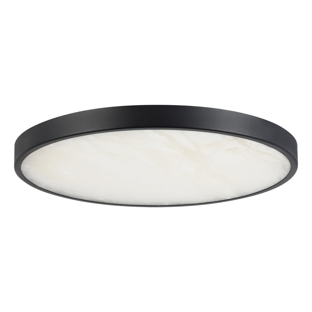 Alora Canada - FM653012MBAR - LED Flush Mount - Evelyn - Matte Black/Alabaster