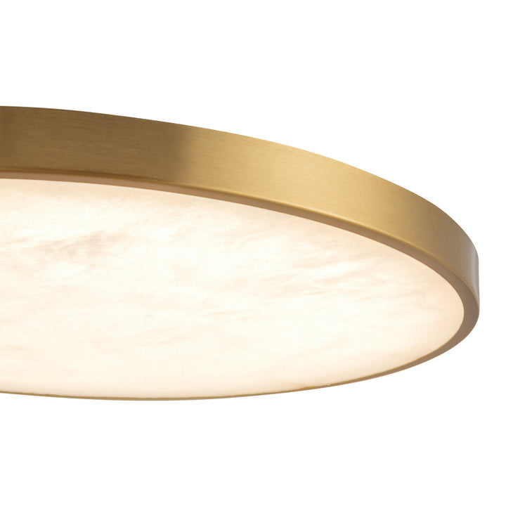 Alora Canada - FM653015BGAR - LED Flush Mount - Evelyn - Brushed Gold/Alabaster