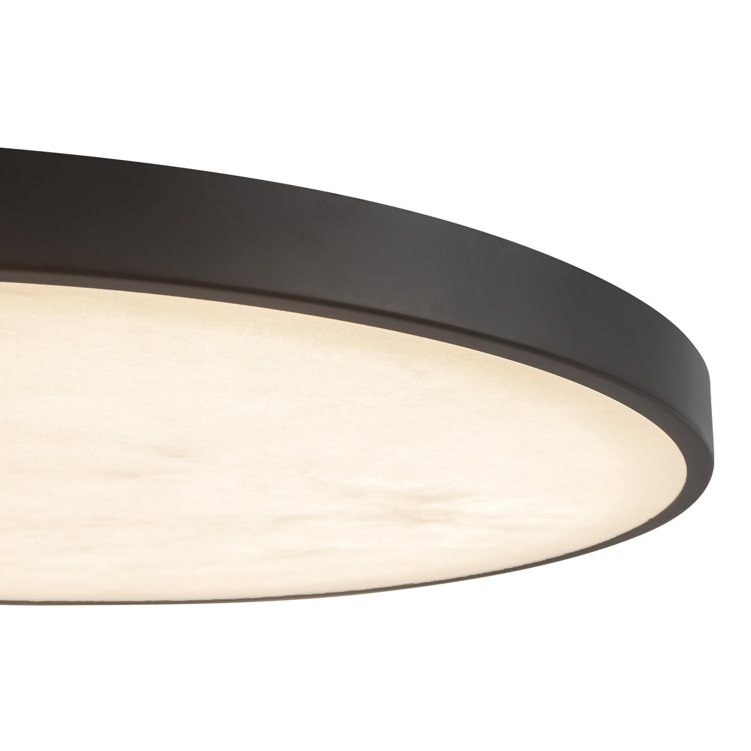 Alora Canada - FM653015MBAR - LED Flush Mount - Evelyn - Matte Black/Alabaster