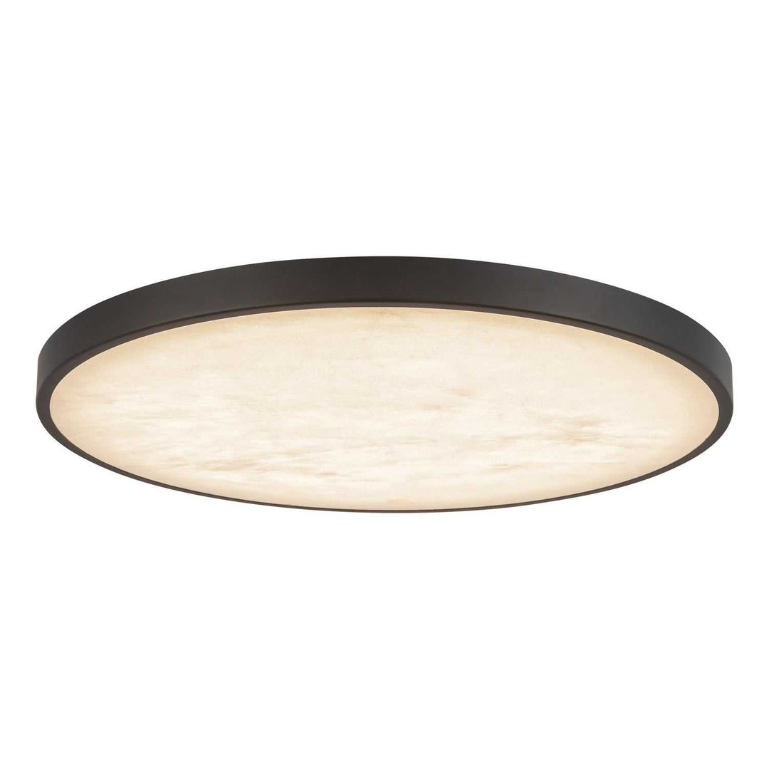 Alora Canada - FM653015MBAR - LED Flush Mount - Evelyn - Matte Black/Alabaster
