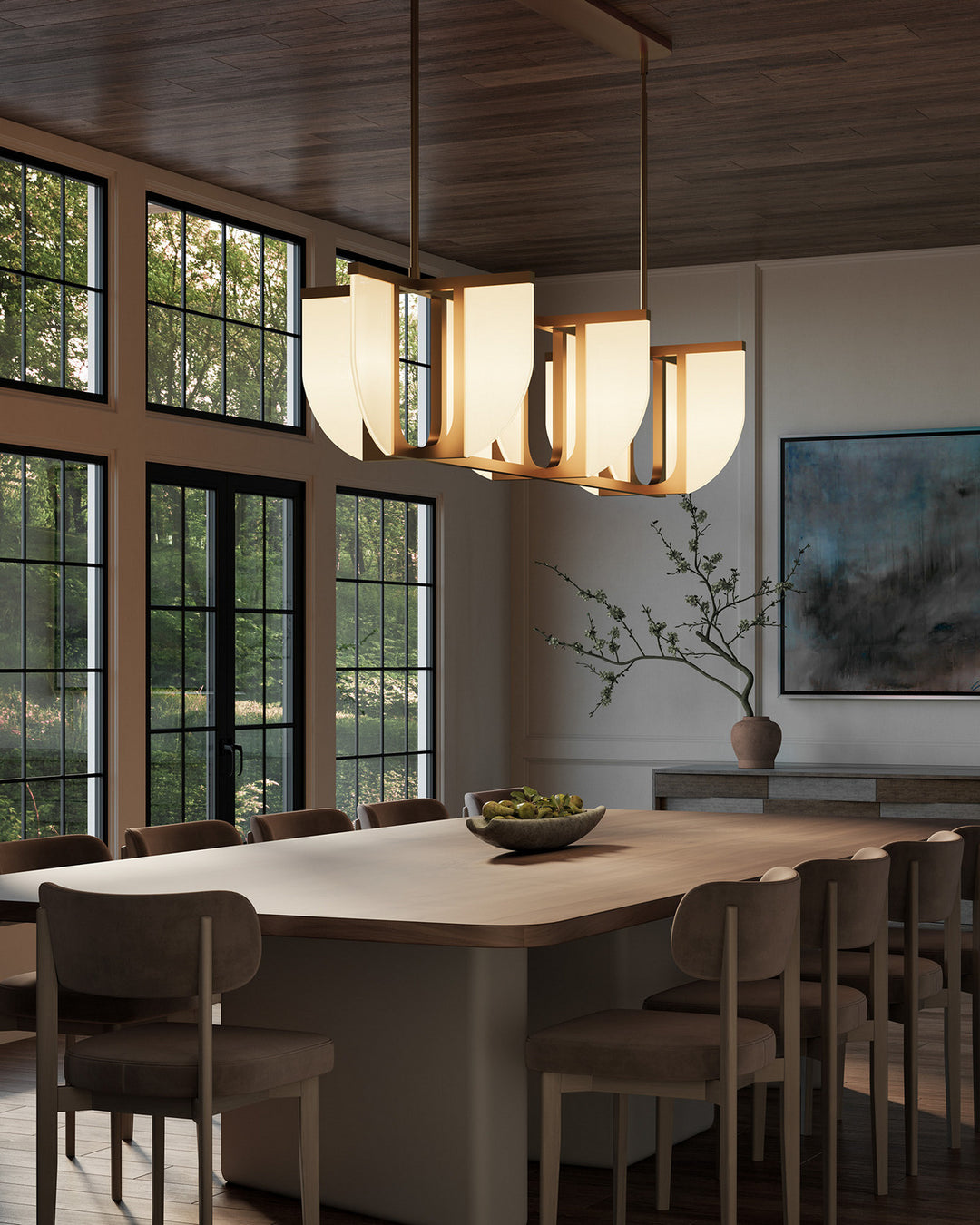 Alora Canada - LP336359VB - LED Linear Pendant - Anders - Vintage Brass