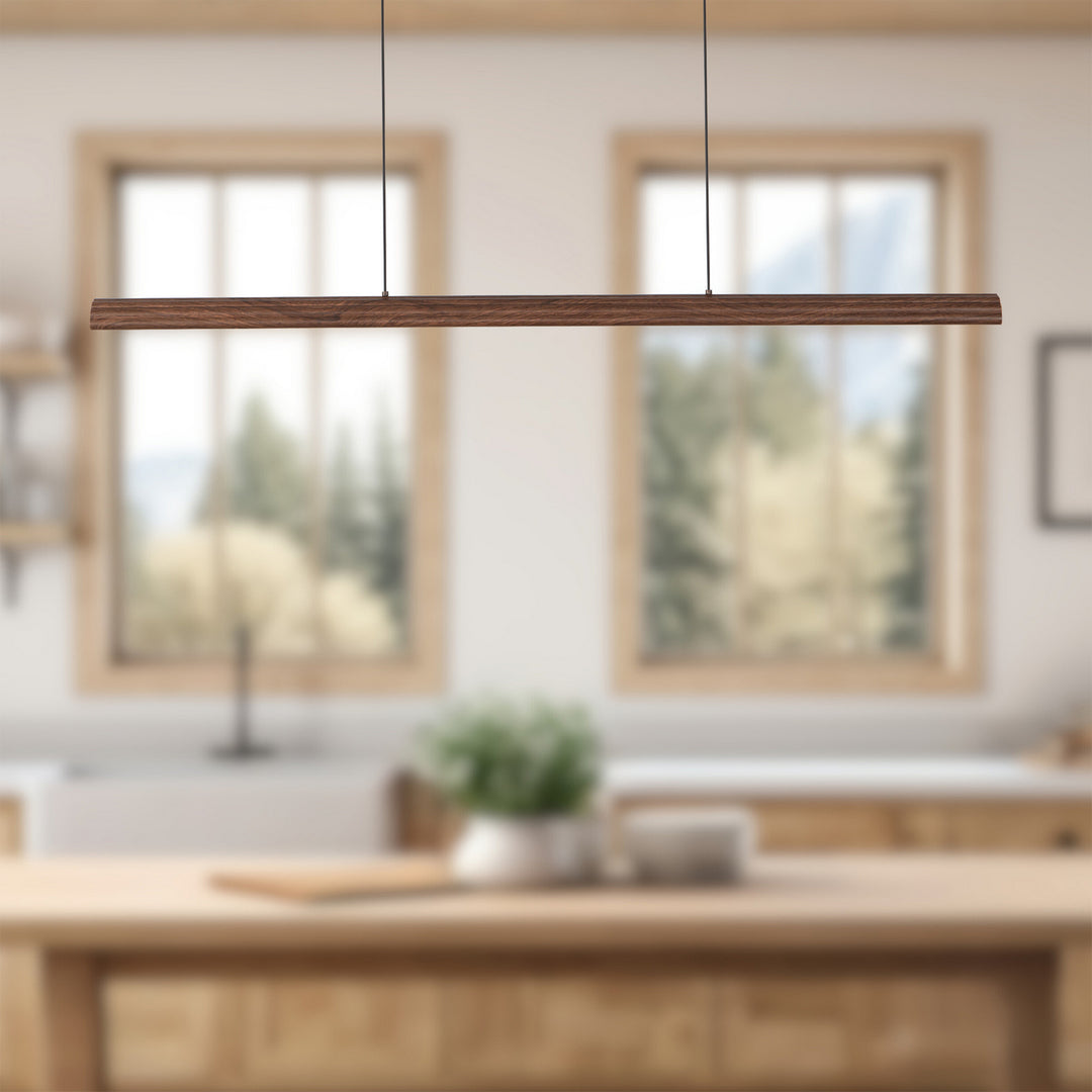 Alora Canada - LP403148WT - LED Linear Pendant - Dottie - Walnut