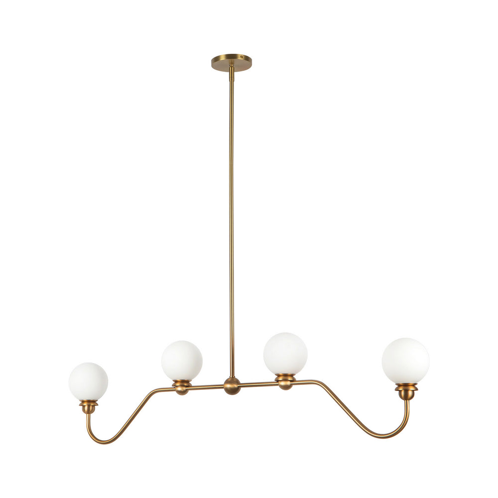 Alora Canada - LP408148BG - Four Light Linear Pendant - Beckett - Brushed Gold