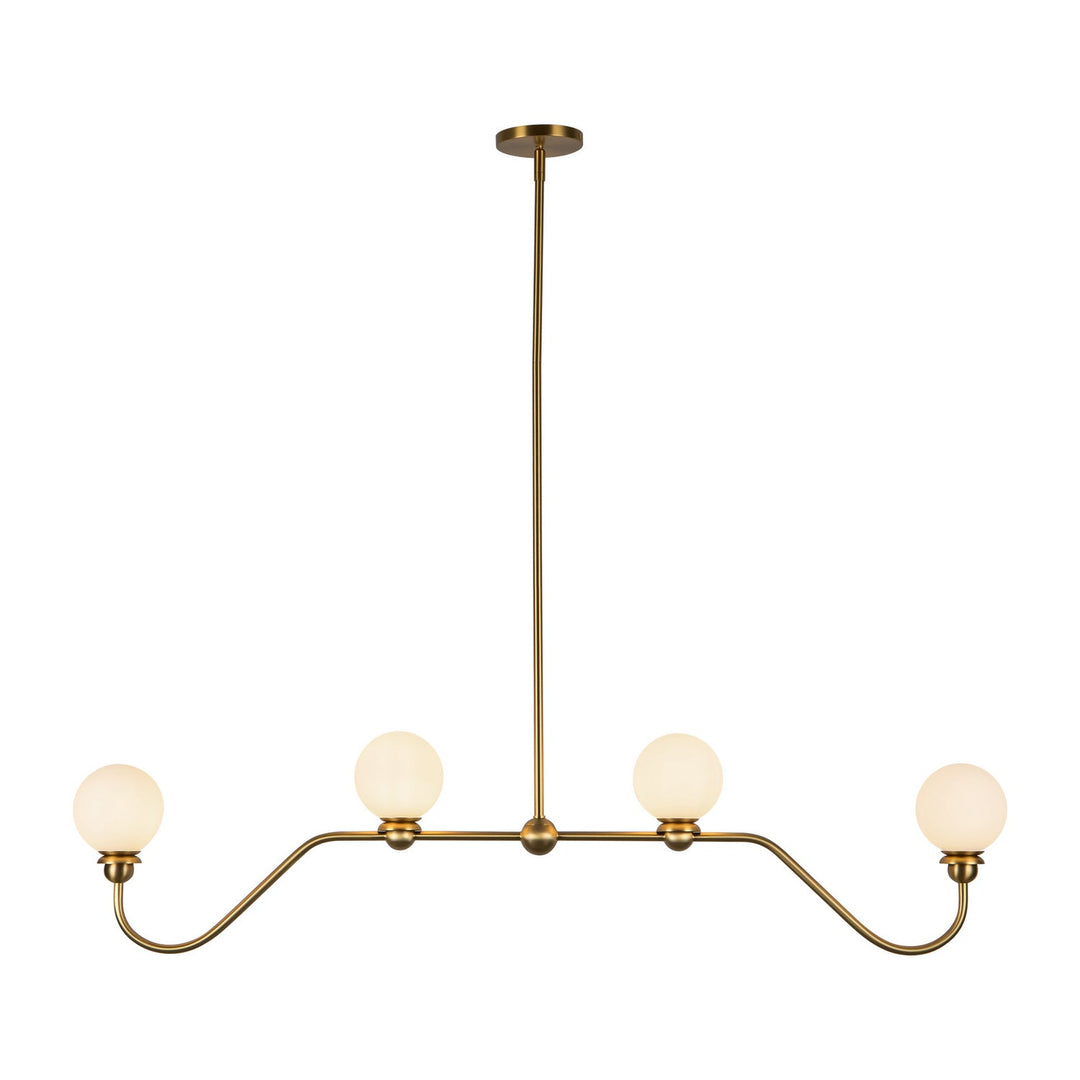 Alora Canada - LP408148BG - Four Light Linear Pendant - Beckett - Brushed Gold