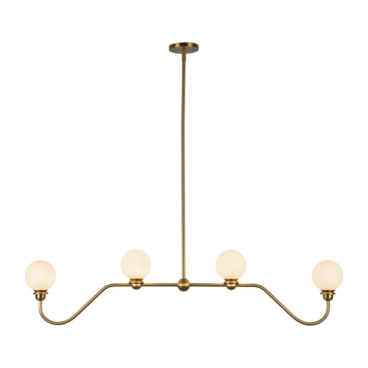 Alora Canada - LP408148BG - Four Light Linear Pendant - Beckett - Brushed Gold