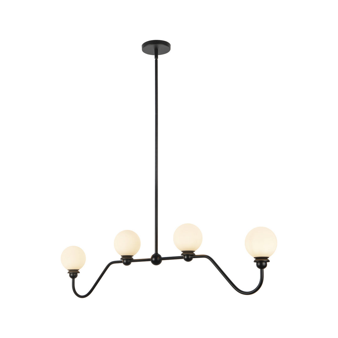 Alora Canada - LP408148MB - Four Light Linear Pendant - Beckett - Matte Black
