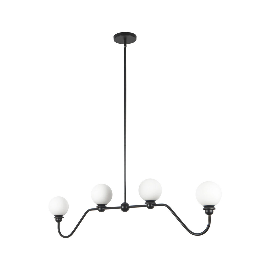 Alora Canada - LP408148MB - Four Light Linear Pendant - Beckett - Matte Black