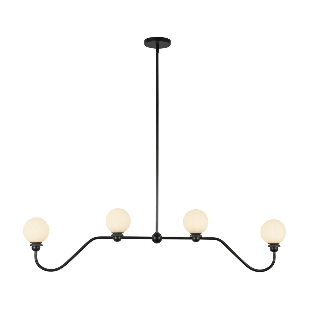Alora Canada - LP408148MB - Four Light Linear Pendant - Beckett - Matte Black