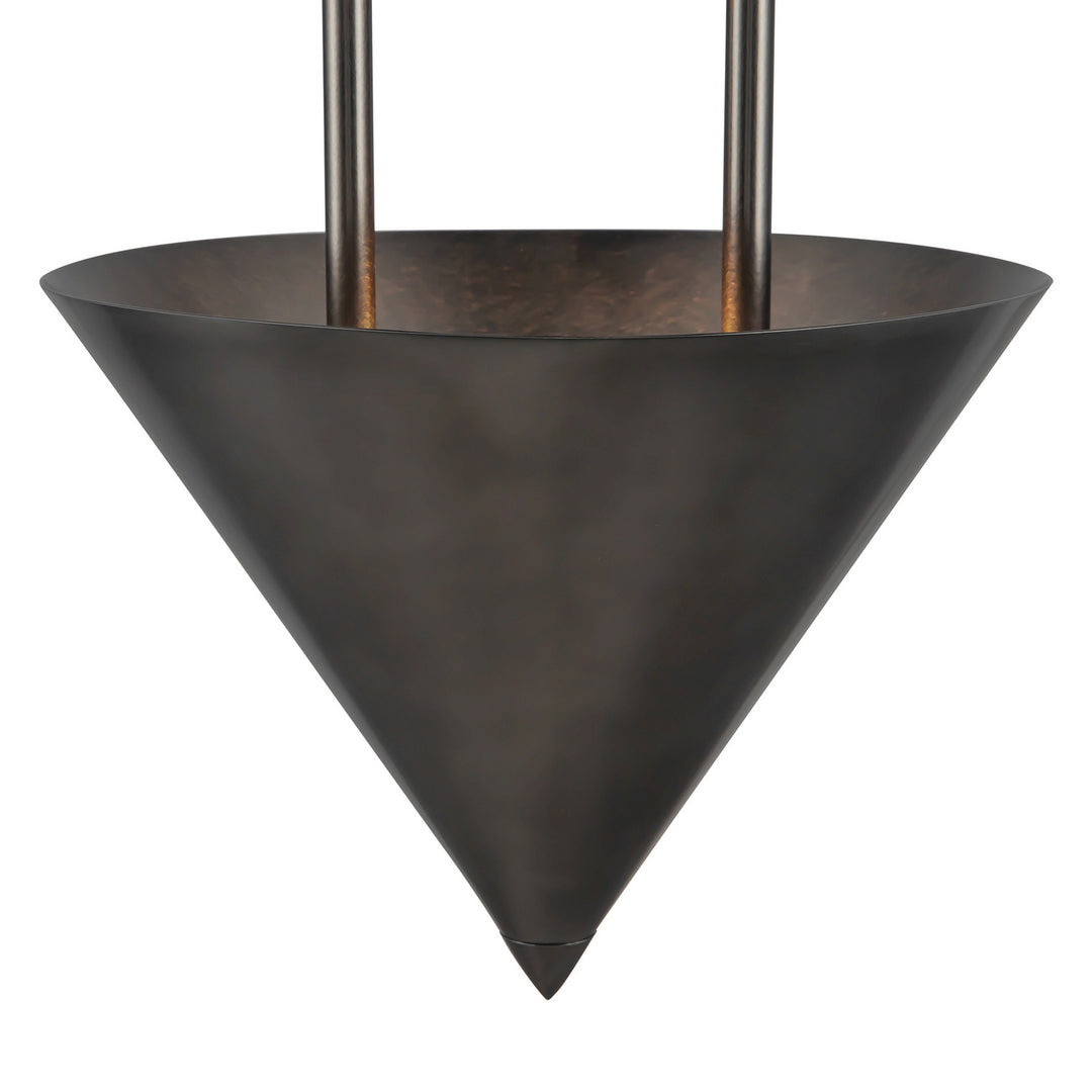 Alora Canada - PD341328STA - Three Light Pendant - Versus - Aged Steel