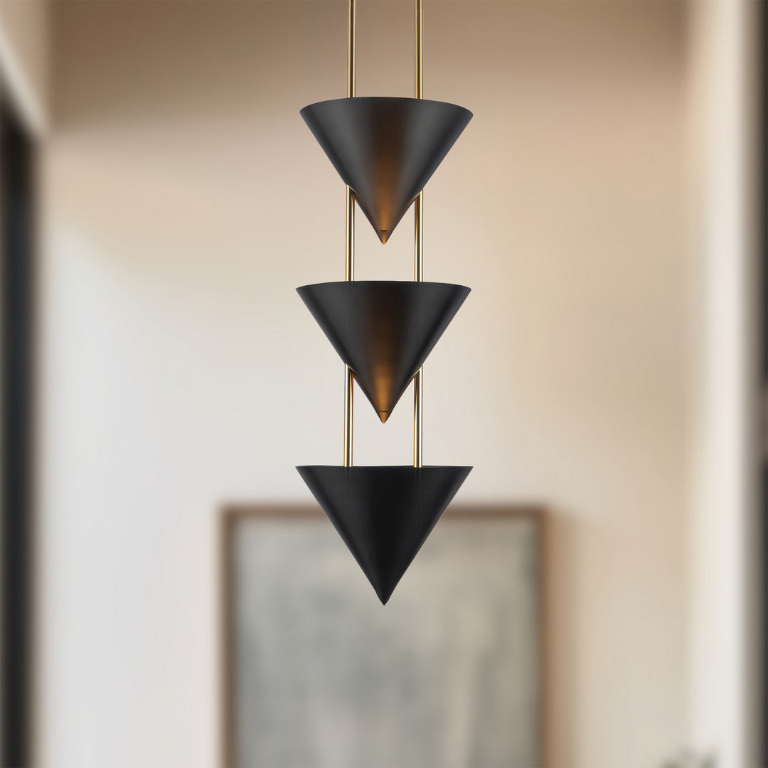 Alora Canada - PD341328UB - Three Light Pendant - Versus - Urban Bronze