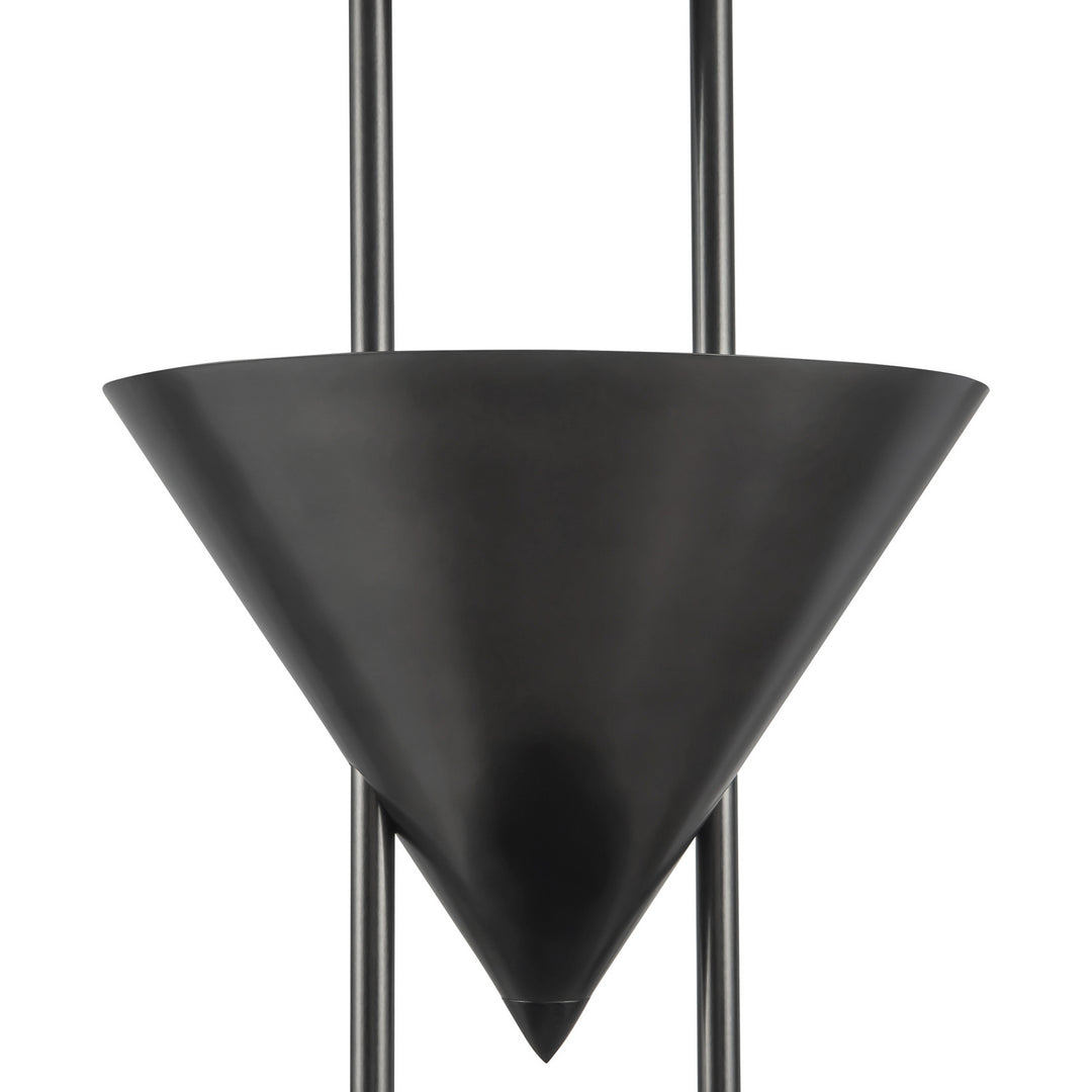 Alora Canada - PD341548STA - Five Light Pendant - Versus - Aged Steel