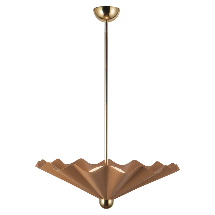 Alora Canada - PD354125PEC - LED Pendant - Furrow - Peach