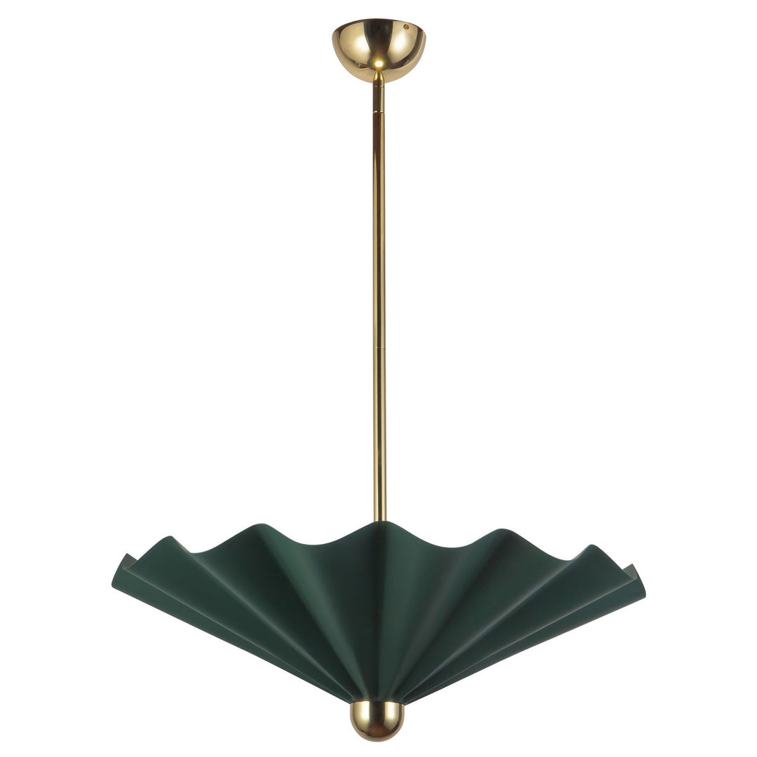 Furrow LED Pendant in Pine Green Alora Canada