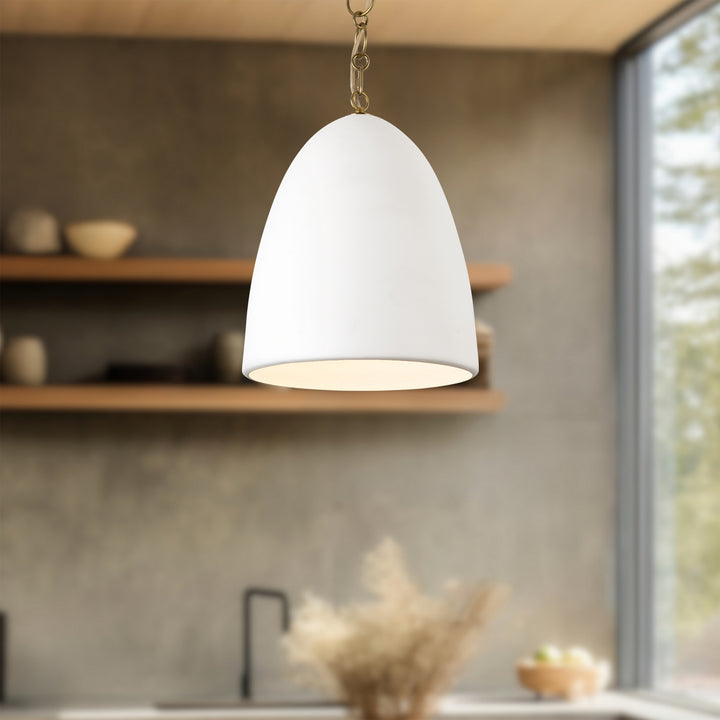 Alora Canada - PD423014AW - One Light Pendant - Grant - Antique White