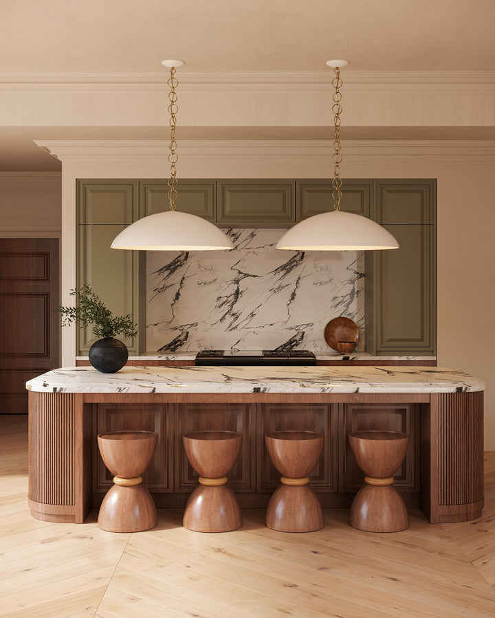 Alora Canada - PD423028AW - One Light Pendant - Grant - Antique White